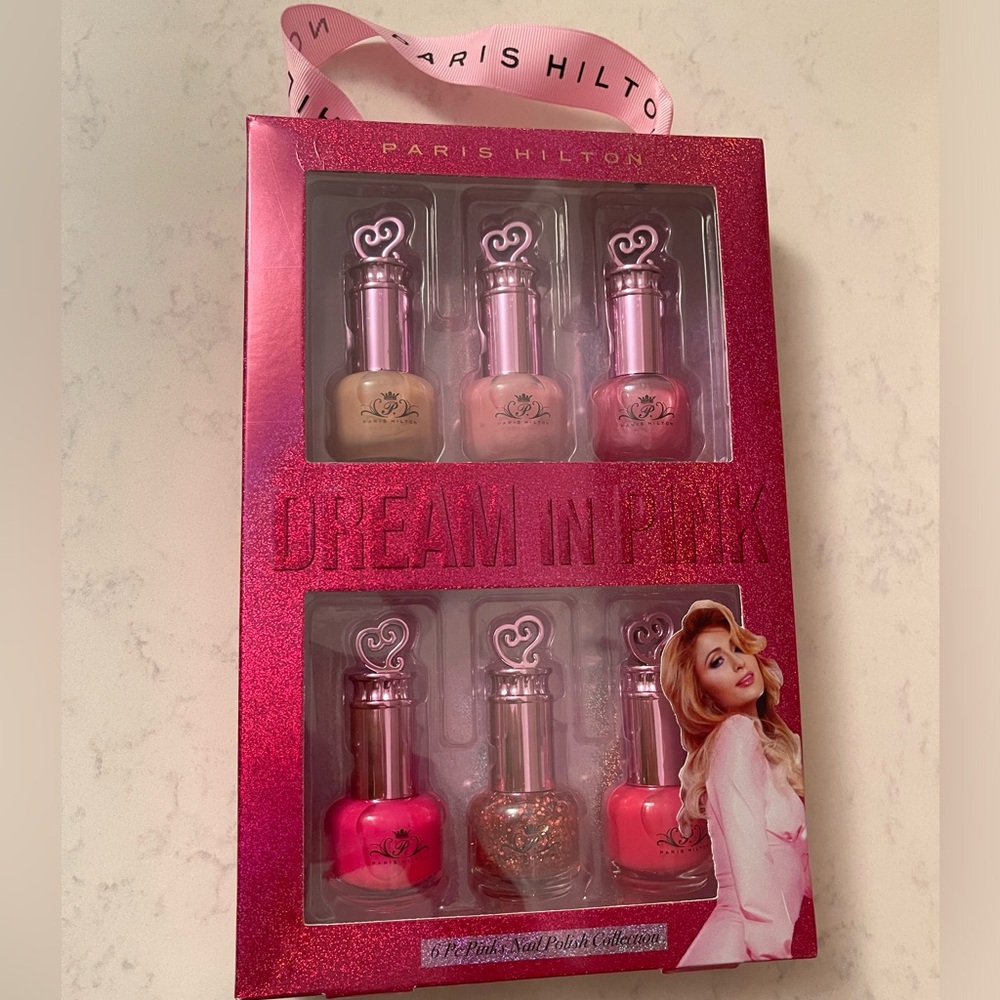 NWOT Paris Hilton 6 Piece Nail Polish